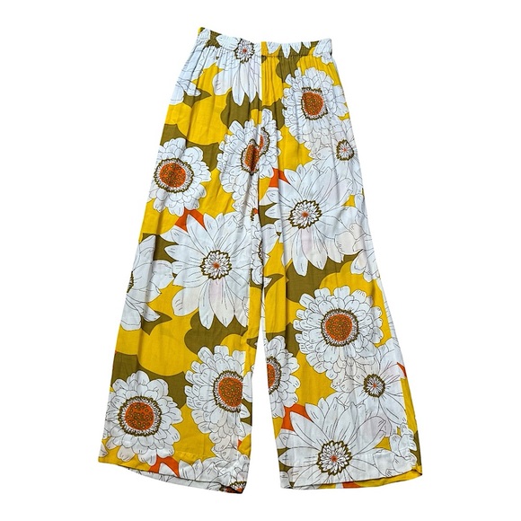 S/W/F Venice Brisk Wide-Leg Pull-On Sunflower Pant size M - Picture 1 of 9